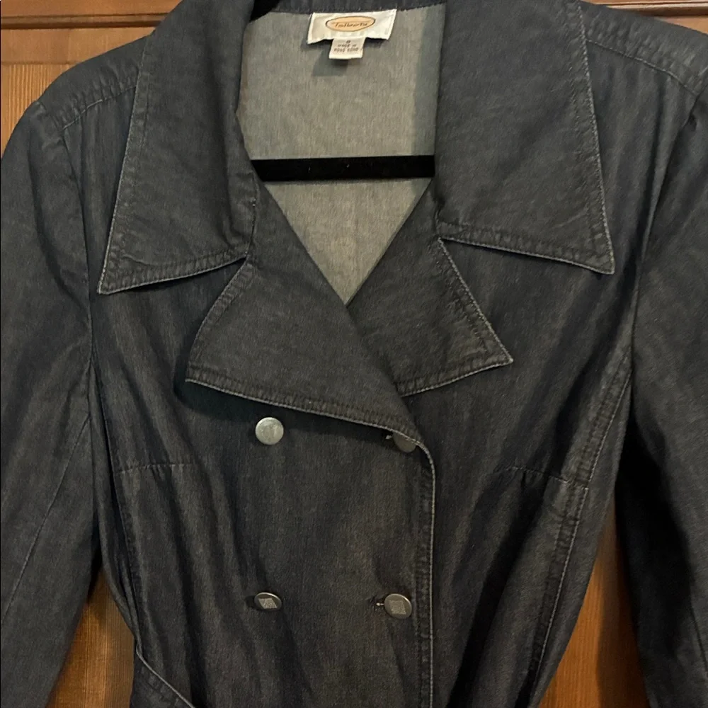 Talbots Black Trench Coat - Picture 3 of 5